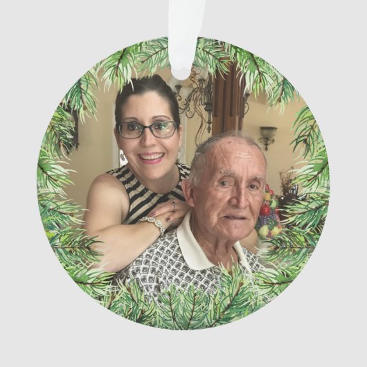 kerstaangepast Afbeelding Ornament (voorkant)