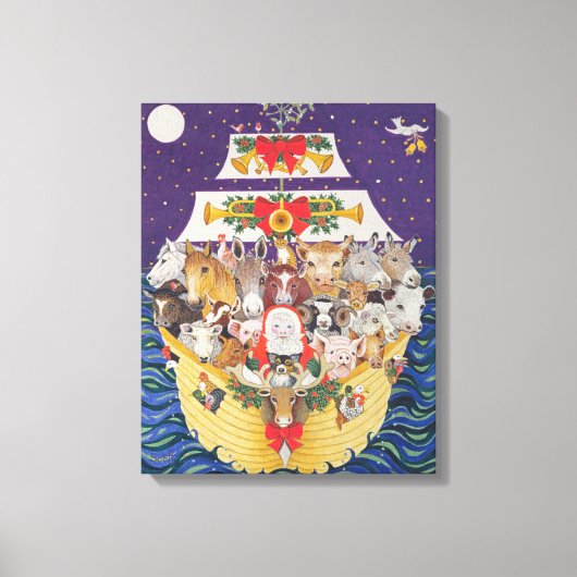 kerstaankomst canvas afdruk (Voorkant)