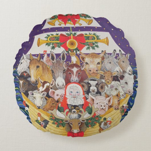 kerstaankomst rond kussen (Voorkant)