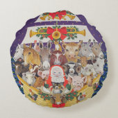 kerstaankomst rond kussen (Achterkant)