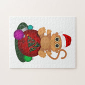 Kerstaap Legpuzzel (Horizontaal)