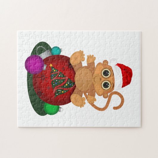 Kerstaap Legpuzzel (Horizontaal)