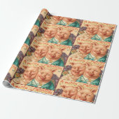  kerstabel cadeaupapier (Uitgerold)