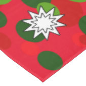 Kerstabel en sterretjes tafelkleed (Gekanteld)