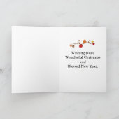 Kerstabel Feestdagen Kaart (Binnen)