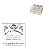 Kerstabel Kabellen en het Adres van de Terugkeer B Rubberstempel (Gestempeld)