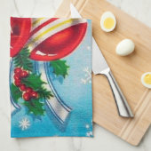 kerstabel met het oogstjaar theedoek (Quarter Fold)