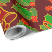 Kerstabel patroon cadeaupapier (Rol Hoek)