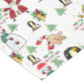 Kerstabel, pinguïn, Snowman, Elf Tafelkleed (Gekanteld)