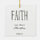 Kerstabel Verse Faith Ceramic Ornament (Achterkant)