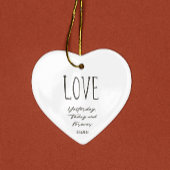 Kerstabel Verse Love Ceramic Ornament