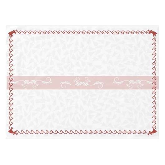 Kerstabel Witte & Rode 52 x 72 Tafelkleed (Voorkant (Horizontaal))