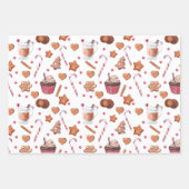 Kerstabrood Koekjes en Behandelingen Inpakpapier Vel (Voorkant)