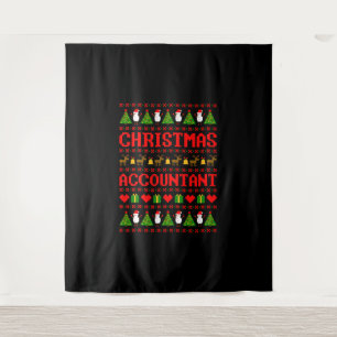 kerstaccountant wandkleed