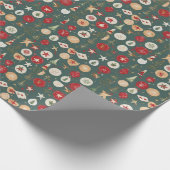 Kerstachtergrond Cadeaupapier (Hoek)