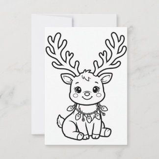 Kerstactiviteit, Kerstkleurplaten Bedankkaart