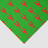 Kerstadecor voor de groene en rode kust tissuepapier (Detail)