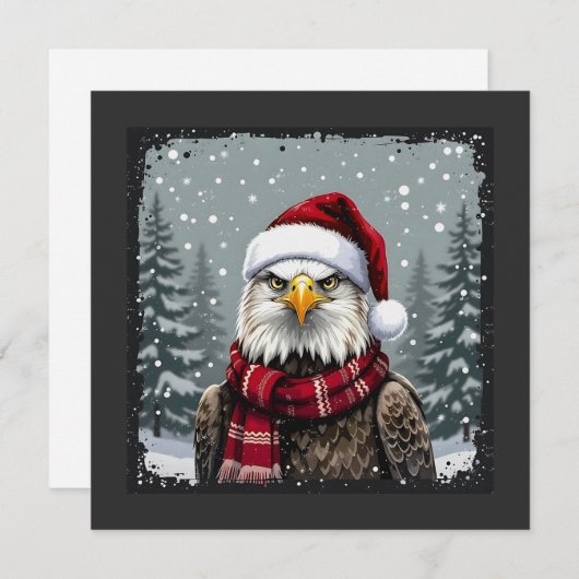 Kerstadelaar Feestdagenkaart (Voorkant / Achterkant)