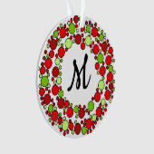 Kerstademonogram Ornament (voorkant)