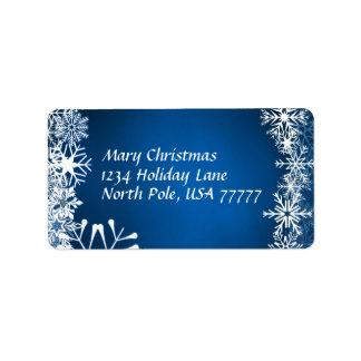 Kerstadres Avery Label