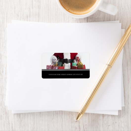 Kerstadres — Mailinglabels Etiket (Insitu)