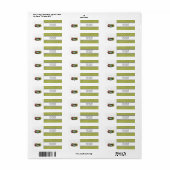 Kerstadres mailinglabels etiket (Full Sheet)