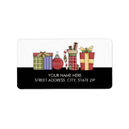 Kerstadres — Mailinglabels Etiket