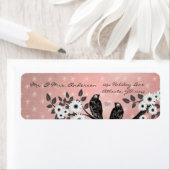 kerstadres vogels etiket (Insitu)