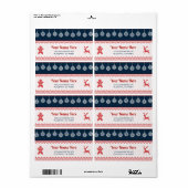 kerstadresetiketten voor Feestdagen Etiket (Full Sheet)