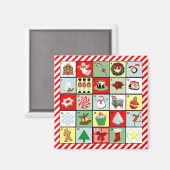 Kerstadvertentiekalender Magneet (Voorkant / Achterkant)
