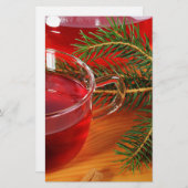 kerstafbeelding briefpapier (Voorkant / Achterkant)