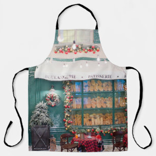 Kerstaffelkamer met kerstdeco schort