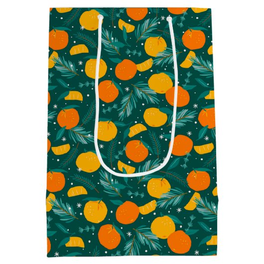 Kerstaffels Citrusvruchten Medium Cadeauzakje (Achterkant)