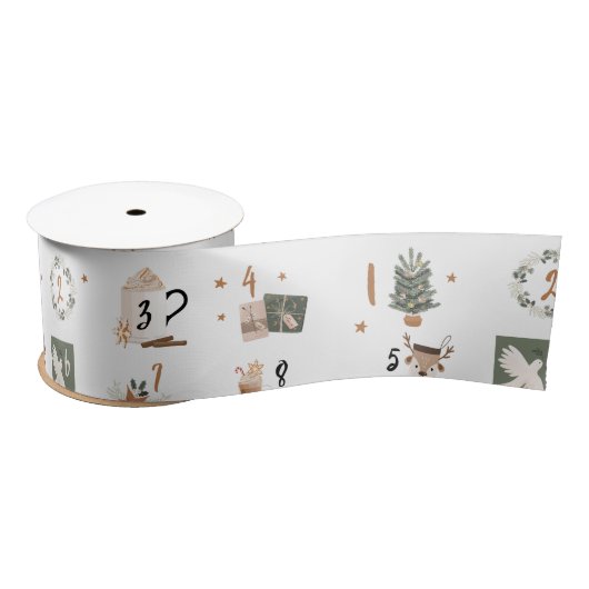 Kerstaftellen Advent Calendar Wrapping Paper Lint (Spoel)