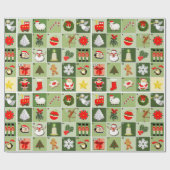 Kerstaftellen Cadeaupapier (Vlak)