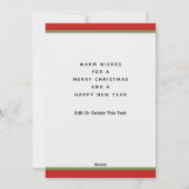 Kerstaftellingsfeestkaarten Feestdagenkaart (Achterkant)