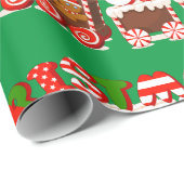 Kerstagebak Cadeaupapier (Rol Hoek)