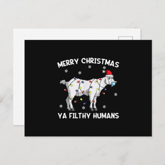 Kerstagebeitje — kerstmangebeitje feestdagenkaart (Voorkant / Achterkant)