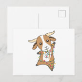 Kerstagegeiten winterdieren briefkaart (Voorkant / Achterkant)