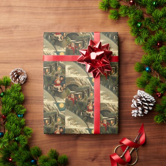  kerstagekunst met Retro Cadeaupapier (Feestdagen Geschenken)