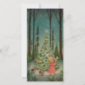 kerstagel in de Bossen Feestdagenkaart (Voorkant)