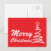 Kerstagevakantie Feestdagenkaart (Voorkant / Achterkant)