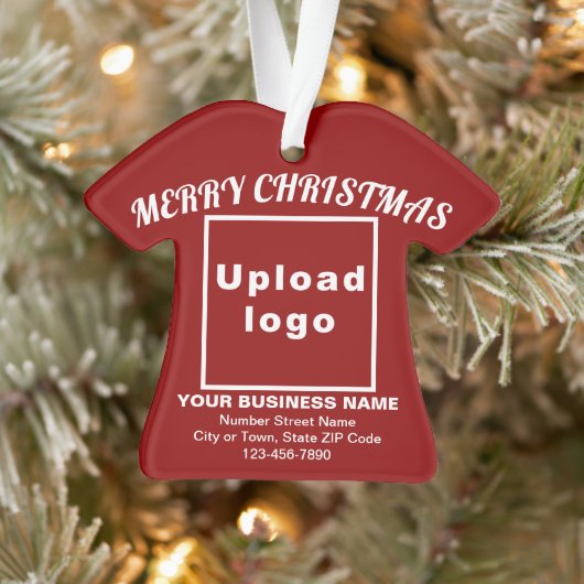 Kerstairband met T-Shirt voor zakelijk kerstfeest Ornament (Boom)