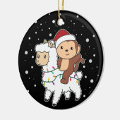 Kerstairdieren Keramisch Keramisch Ornament (Links)