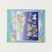 kerstaire dierverhaal wandkleed (Voorkant (horizontaal))