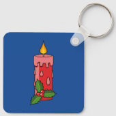 Kerstaire kaars met Holly Sleutelhanger (Achterkant)