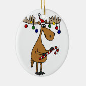 Kerstaire kaas met snoepriet en siervoorwerpen keramisch ornament (Rechts)