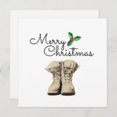 Kerstaire kerstaven notitiekaartje (Voorkant / Achterkant)