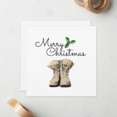 Kerstaire kerstaven notitiekaartje (Voorkant / Achterkant in situ)