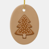 Kerstaire kerstboomstructuur met tekst keramisch ornament (Voorkant)